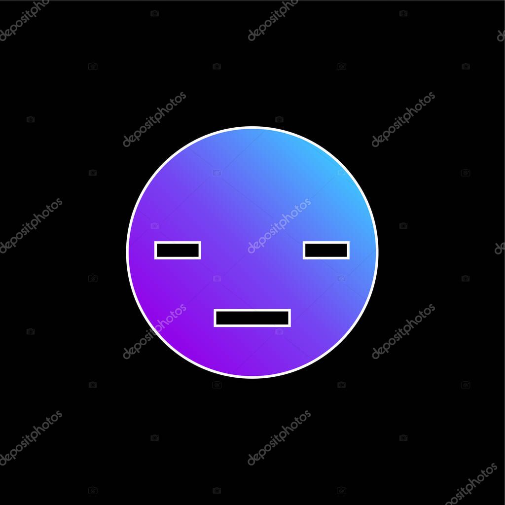 Boring blue gradient vector icon