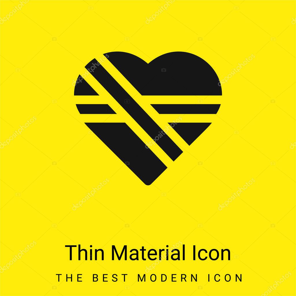 Bandage minimal bright yellow material icon
