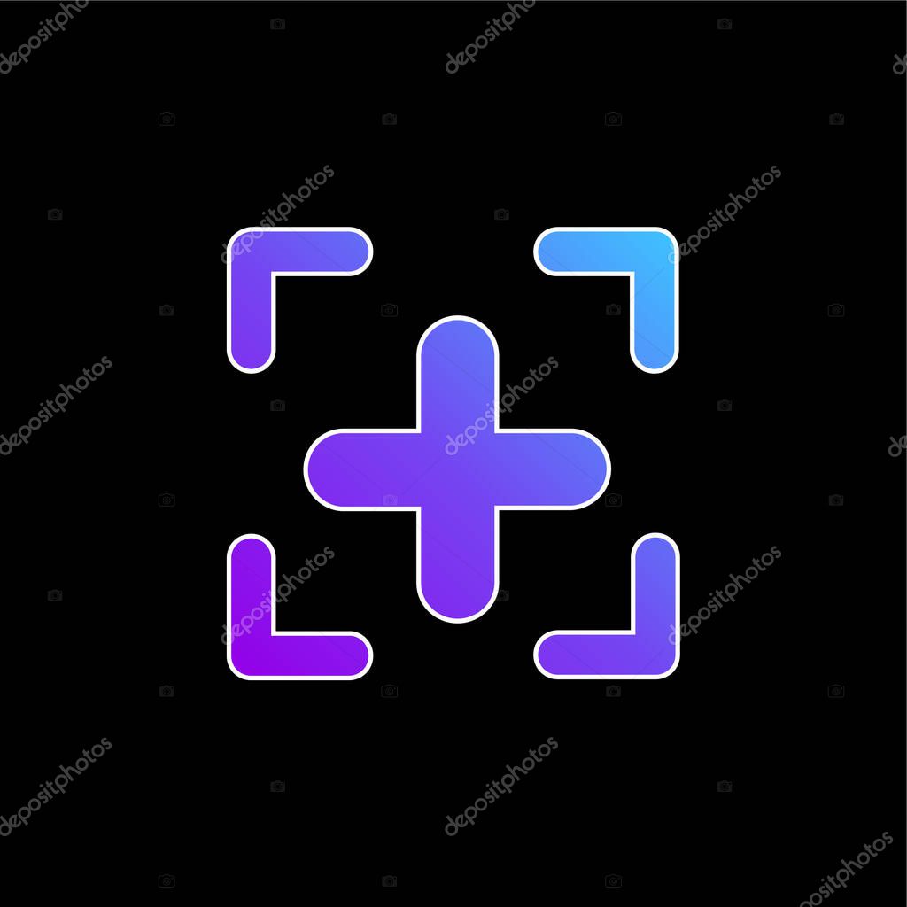Add Icon blue gradient vector icon