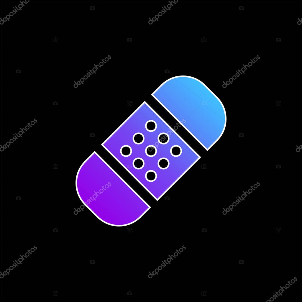 Bandage blue gradient vector icon