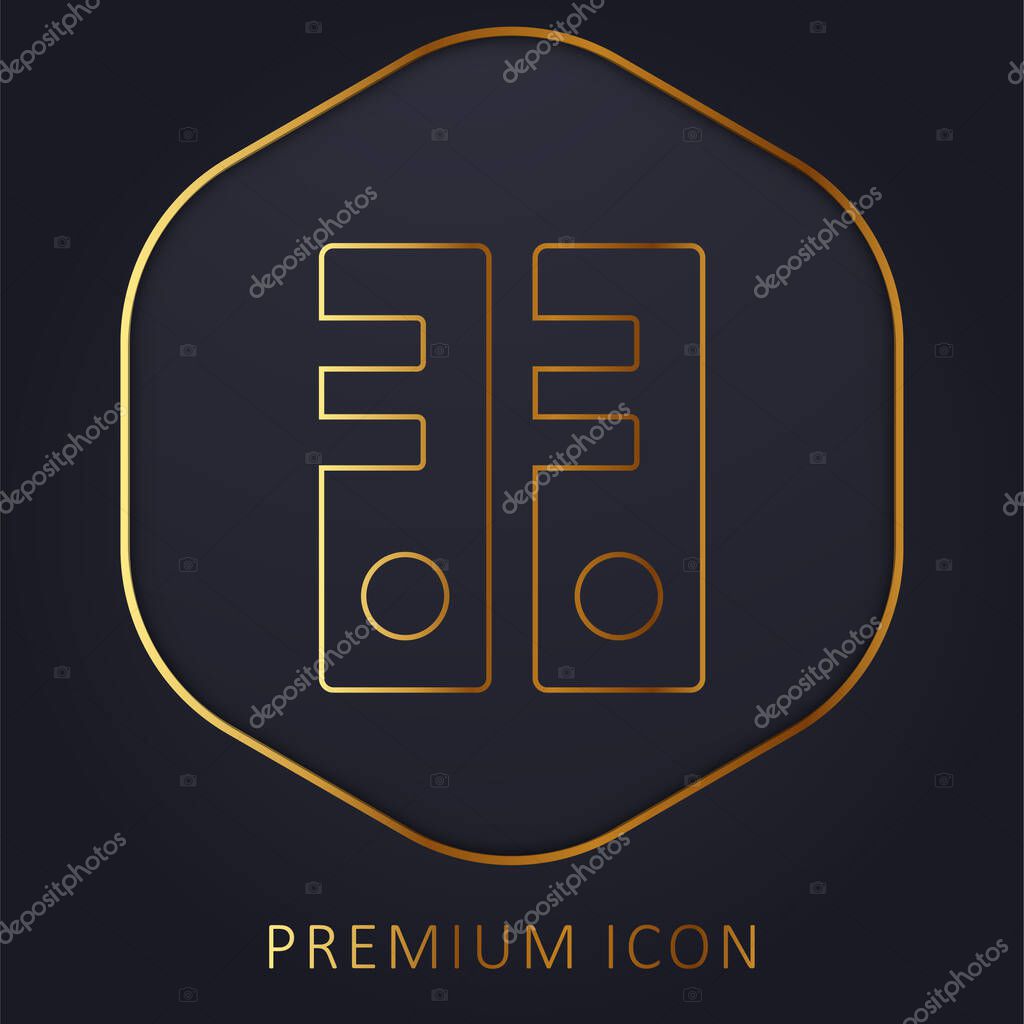 Archives golden line premium logo or icon