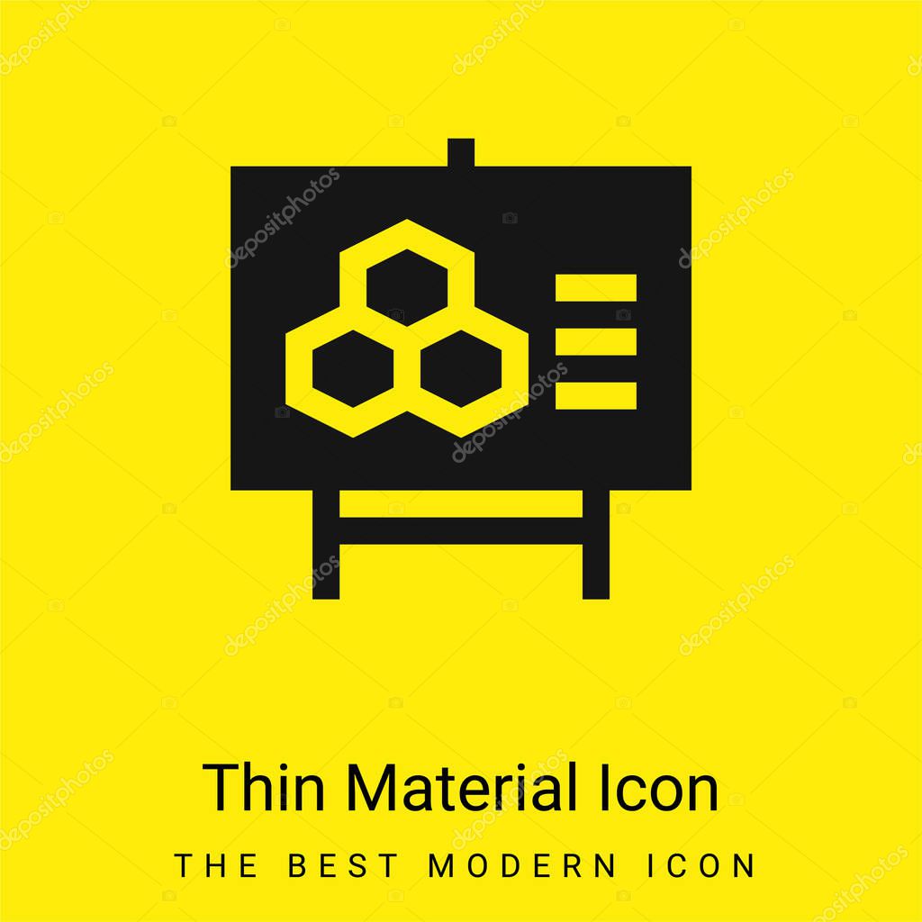 Biology minimal bright yellow material icon