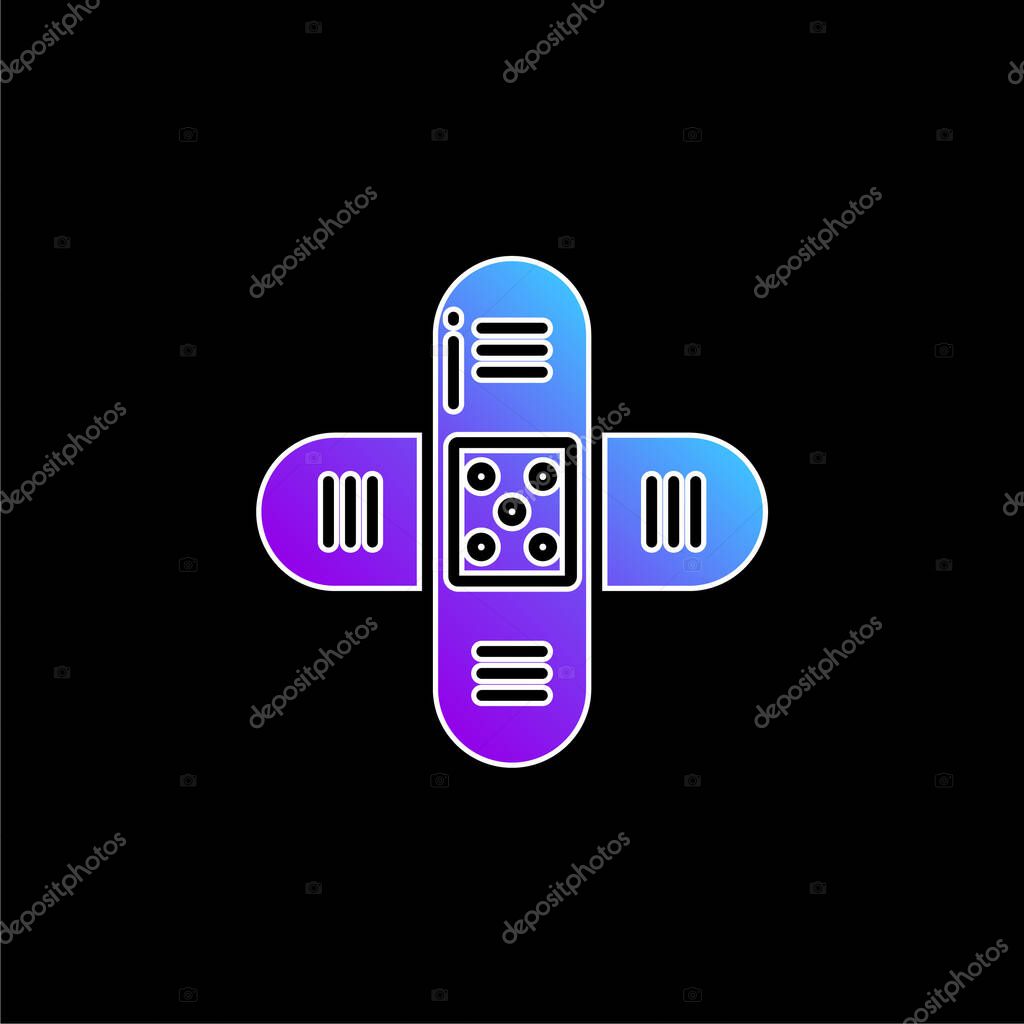 Bandage blue gradient vector icon