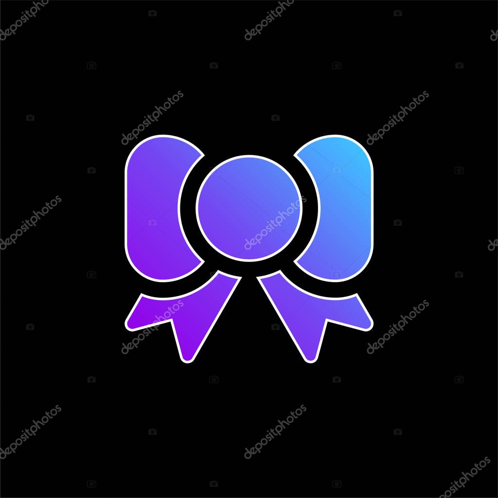 Bowtie blue gradient vector icon