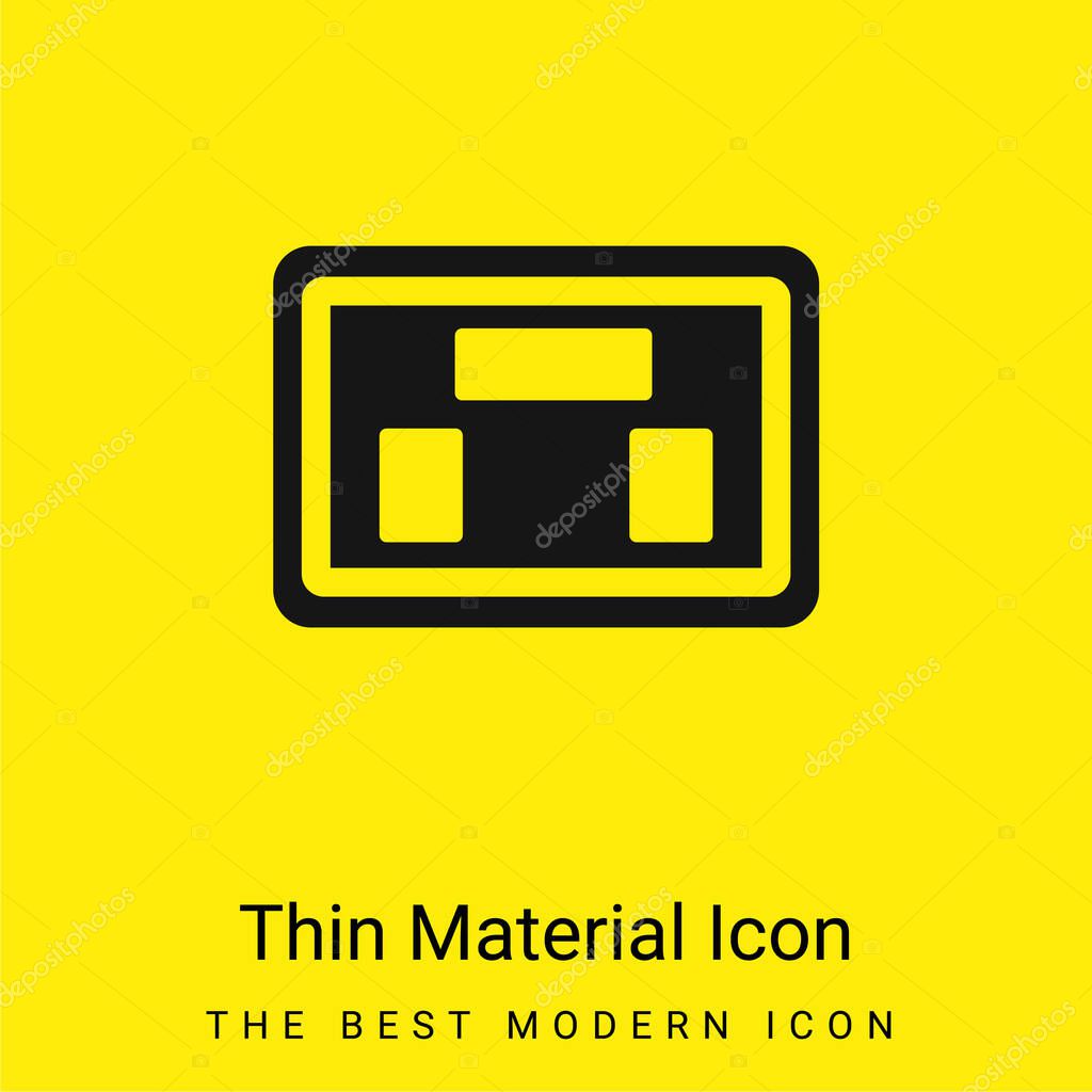 American Football Scores minimal bright yellow material icon