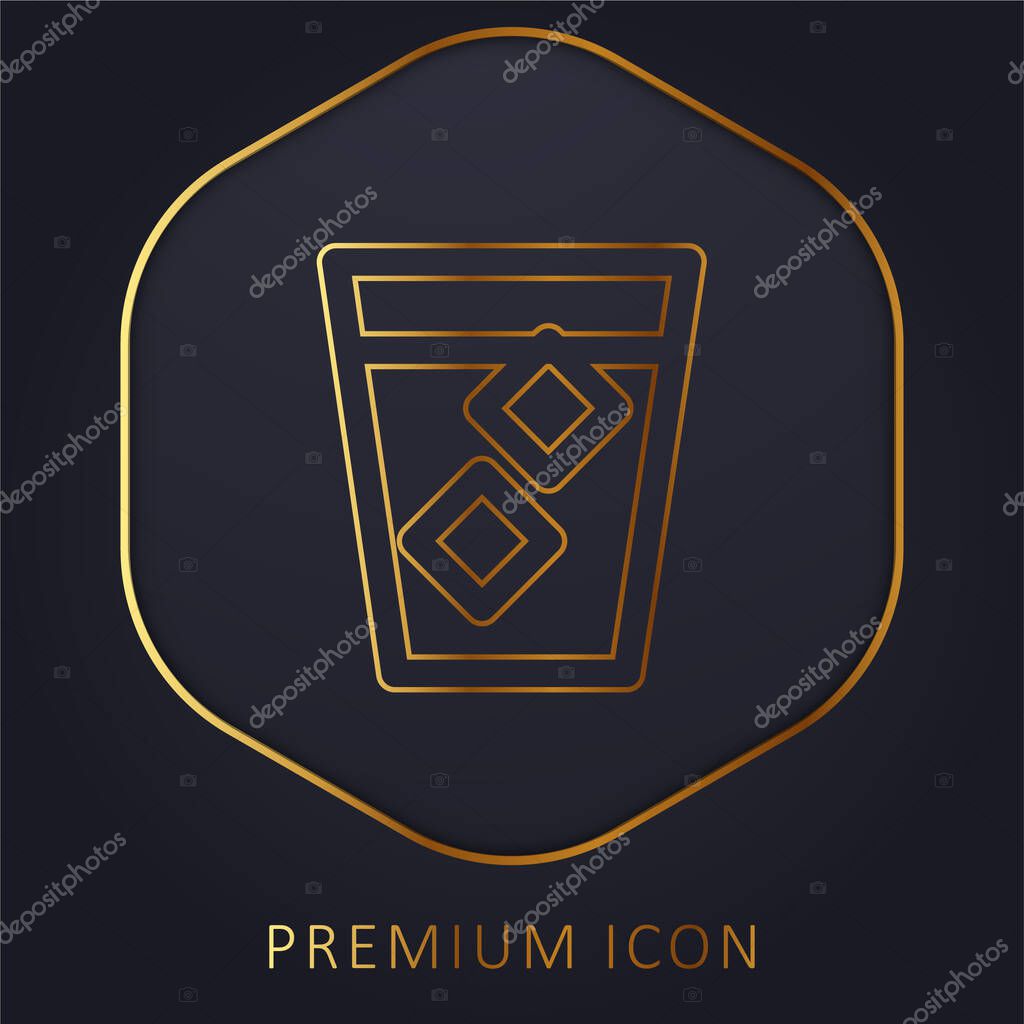 Big Spirit golden line premium logo or icon