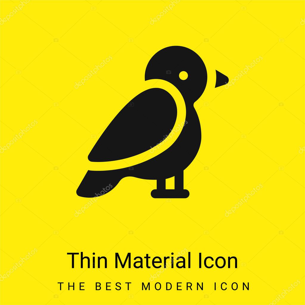 Arctic Tern minimal bright yellow material icon