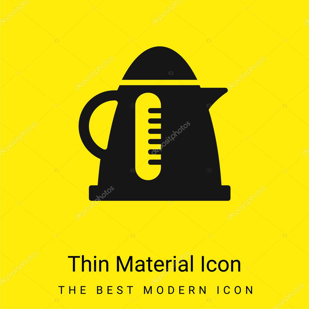 Boiler minimal bright yellow material icon