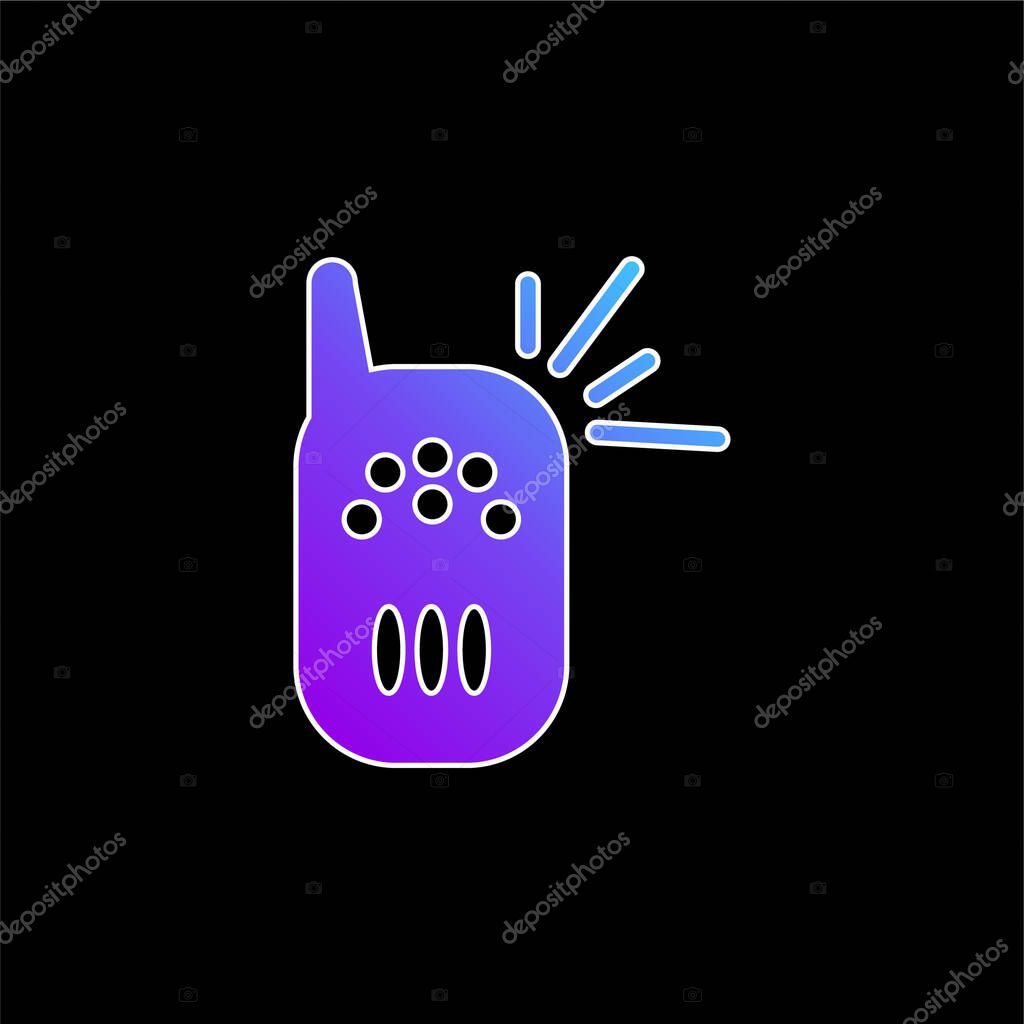 Baby Cry Detector Tool blue gradient vector icon