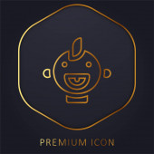 Baby golden line prémium logó vagy ikon