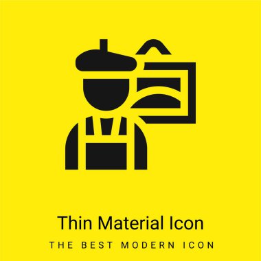 Sanatçı en az parlak sarı malzeme simgesi
