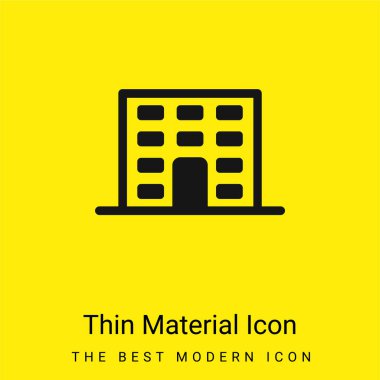 Daireler Minimum Parlak Sarı Madde Simgesi İnşa Ediyor