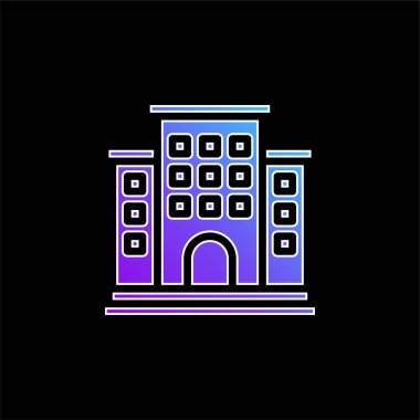 Daire mavi gradyan vektör simgesi