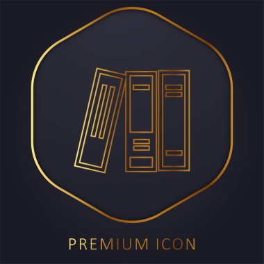 Çalışmak için Kitaplar Altın Satır prim logosu veya simgesi