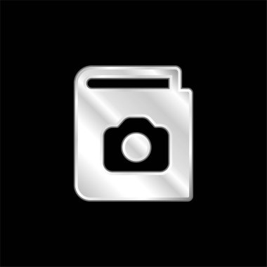 Albüm gümüş kaplama metalik simge