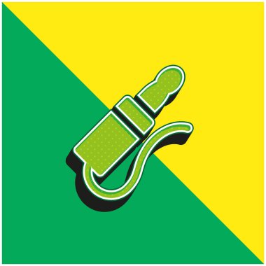 Ses Jack Green ve sarı 3D vektör simgesi logosu