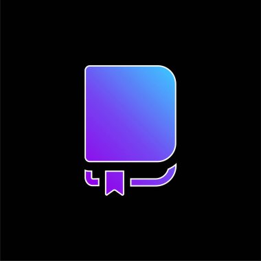 Yer imi mavi eğimli vektör simgesiyle kitap