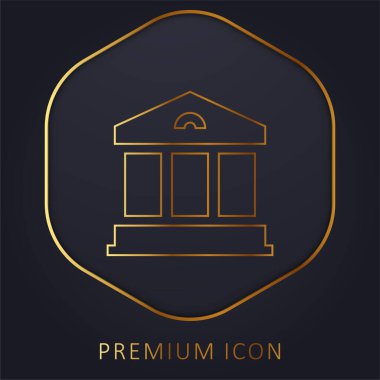 Banka altın hat premium logosu veya simgesi