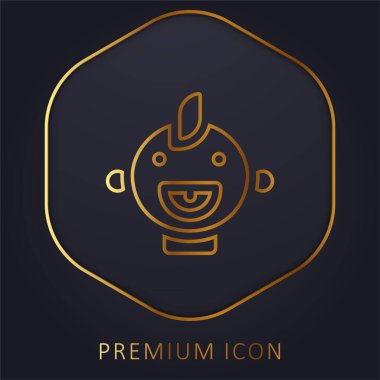 Baby golden line premium logo or icon clipart