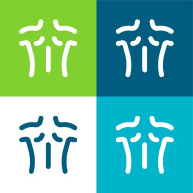 Arka Düz Renk en az simge seti