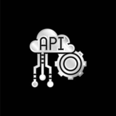 Api gümüş kaplama metalik simge