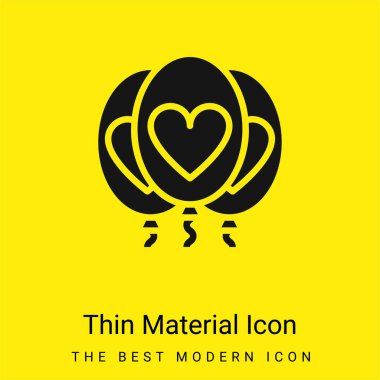 Balon en az parlak sarı madde simgesi