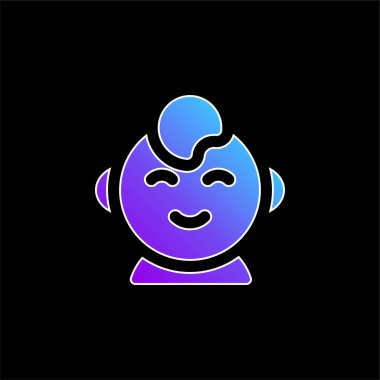 Baby Boy mavi gradyan vektör simgesi