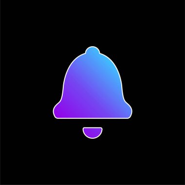 Alarm mavi gradyan vektör simgesi