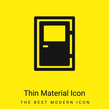 Big Door minimal bright yellow material icon clipart