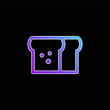 Ekmek mavisi gradyan vektör simgesi