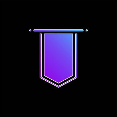 Rozet mavi gradyan vektör simgesi