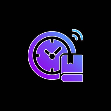 Okula Dönüş mavi gradyan vektör simgesi