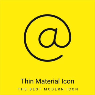 En az sarı madde simgesinde