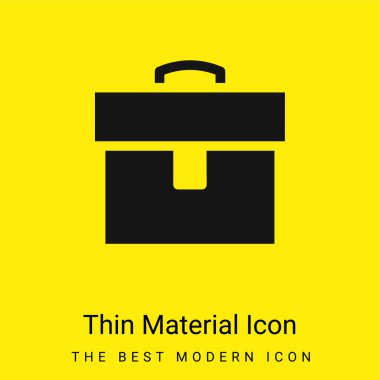 Evrak çantası en az parlak sarı madde simgesi