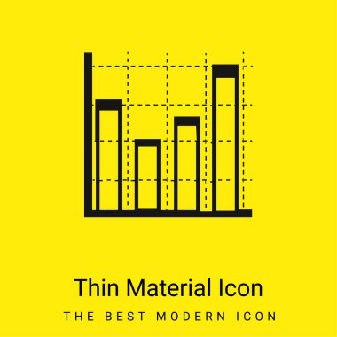 Sınıf Eğitimi için Çubuk Grafiği En az sarı malzeme simgesi