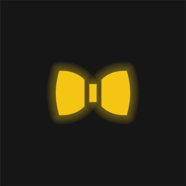 Papyon sarı parlak neon simgesi