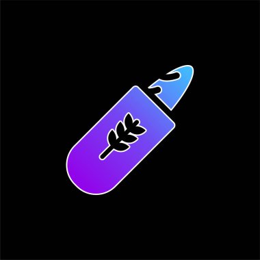 Ekmek Paketleme mavi gradyan vektör simgesi