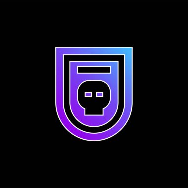 Rozet mavi gradyan vektör simgesi