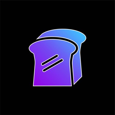 Ekmek mavisi gradyan vektör simgesi