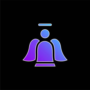 Melek mavi gradyan vektör simgesi