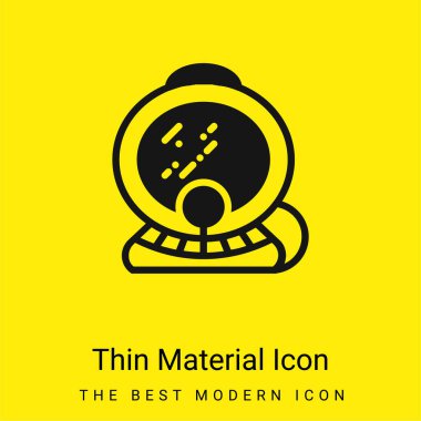 Aqualung minimal bright yellow material icon clipart