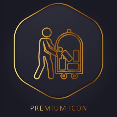 Bellboy Altın Hat prim logosu veya simgesi