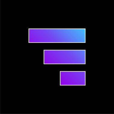 Çubuk mavi gradyan vektör simgesi