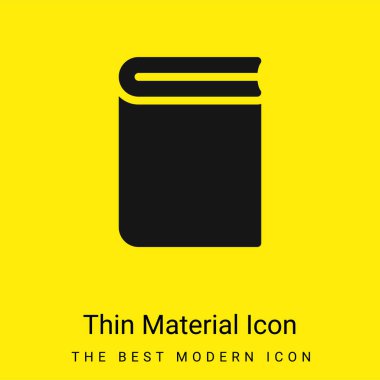Book minimal bright yellow material icon clipart