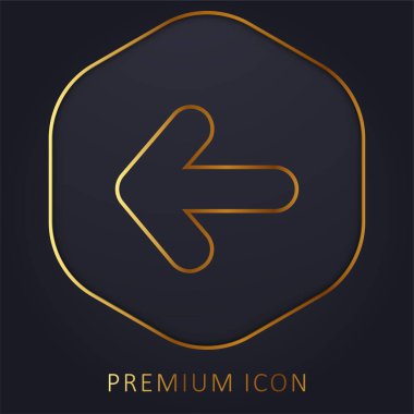 Ok Sol Altın Satır prim logosunu ya da simgesini gösteriyor