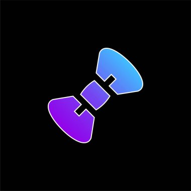 Baş Kravat Mavi Gradyan vektör simgesi