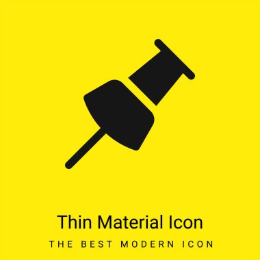 Attachment minimal bright yellow material icon clipart