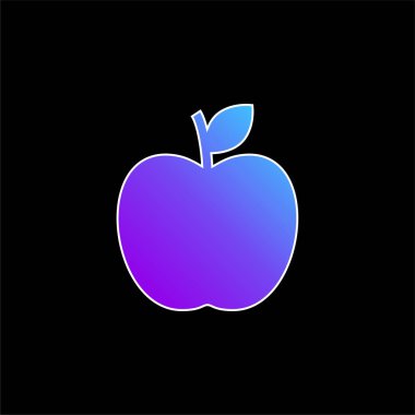 Elma mavisi gradyan vektör simgesi