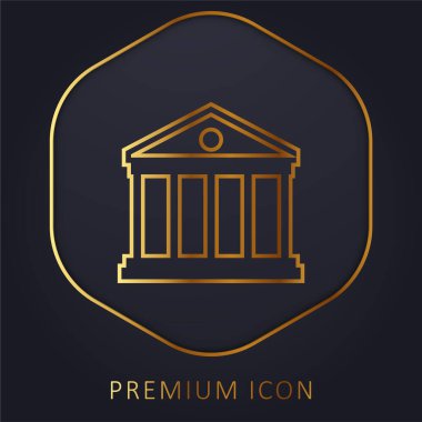 Banka altın hat premium logosu veya simgesi
