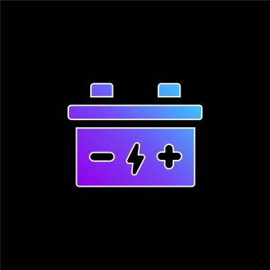 Pil mavi gradyan vektör simgesi